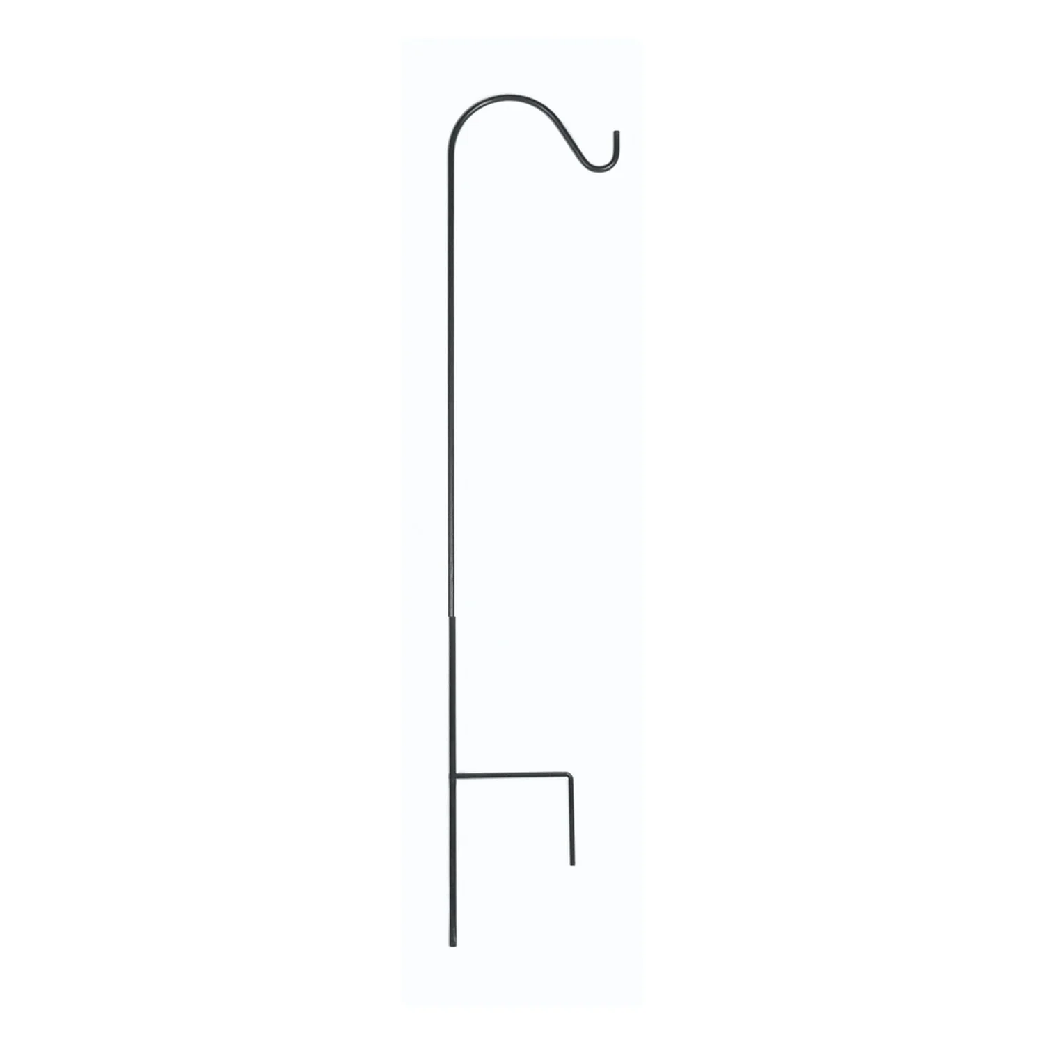 Single Shepherd Garden Hook 36 Inch - Black