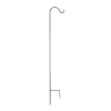 Single Shepherd Garden Hook 84 Inch - Black