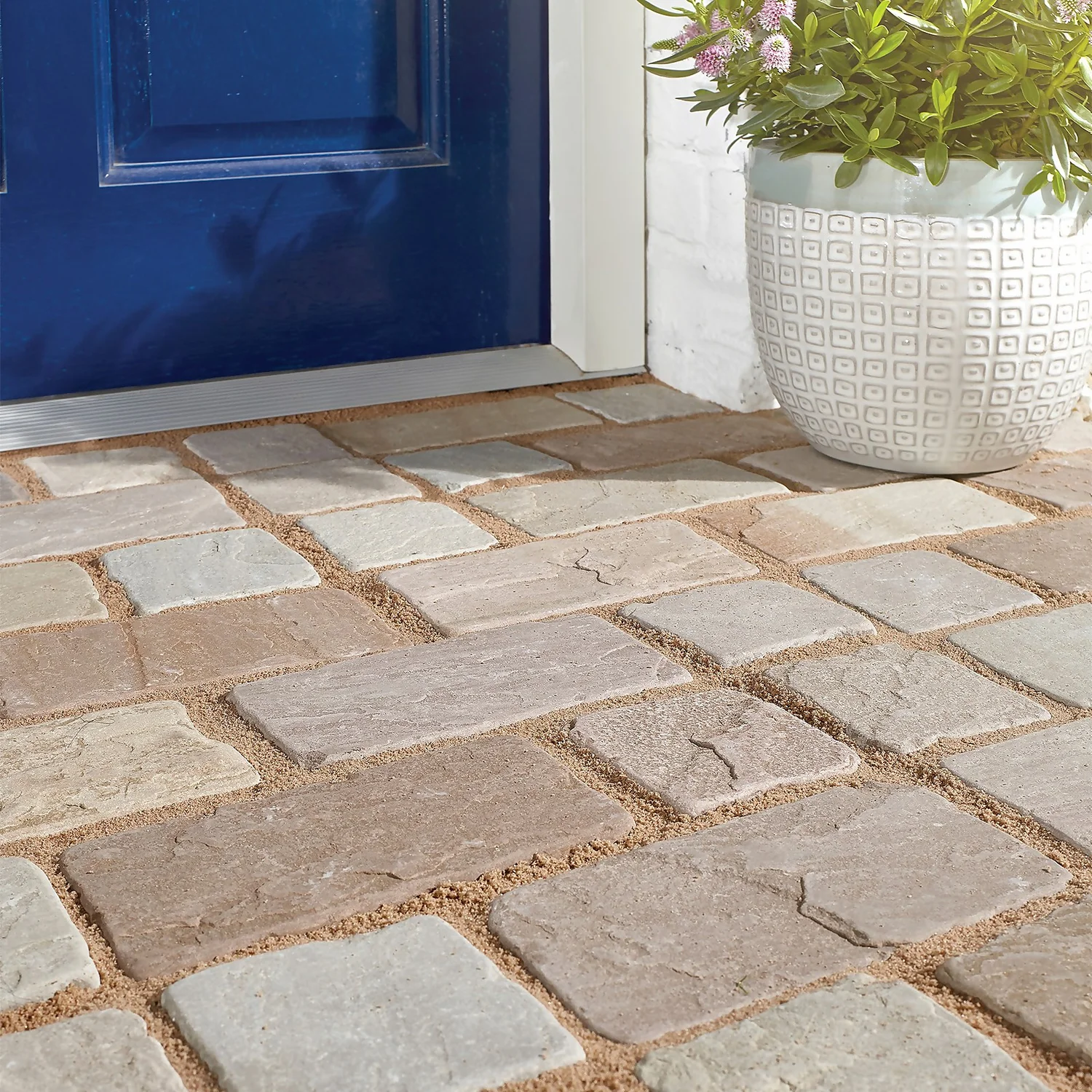 Stylish Stone Tumbled Cobble Set 100 X 100mm - Sycamore - Image 3